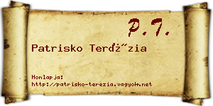 Patrisko Terézia névjegykártya